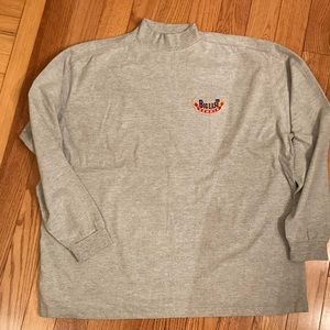 Mens mock turtleneck long sleeve tshirt